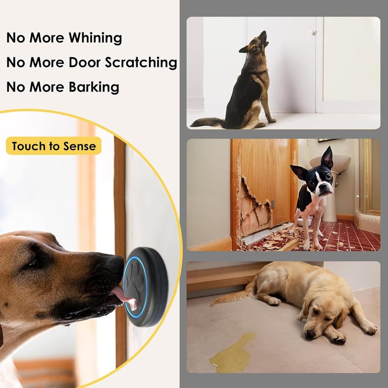Full House Dog Doorbell for Potty Training, Wireless Pet Doggie Door Bell Training to Go Outside, Waterproof Touch Button, Over 1000 feet Range - Image 3